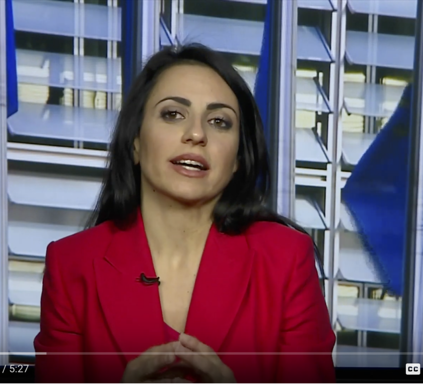 Alessia Centioni at SkyTG24